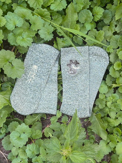 Asian aesthetic sustainable functional sensory friendly socks with earthy colours made from bamboo and hemp